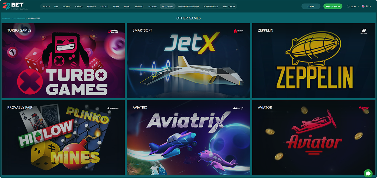 22Bet Slot Games Online